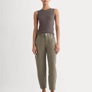 Everlane Forest Green Utility Barrel Pants